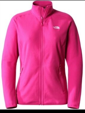 The North Face Women's Full Zip Jacket. Fuschia pink.